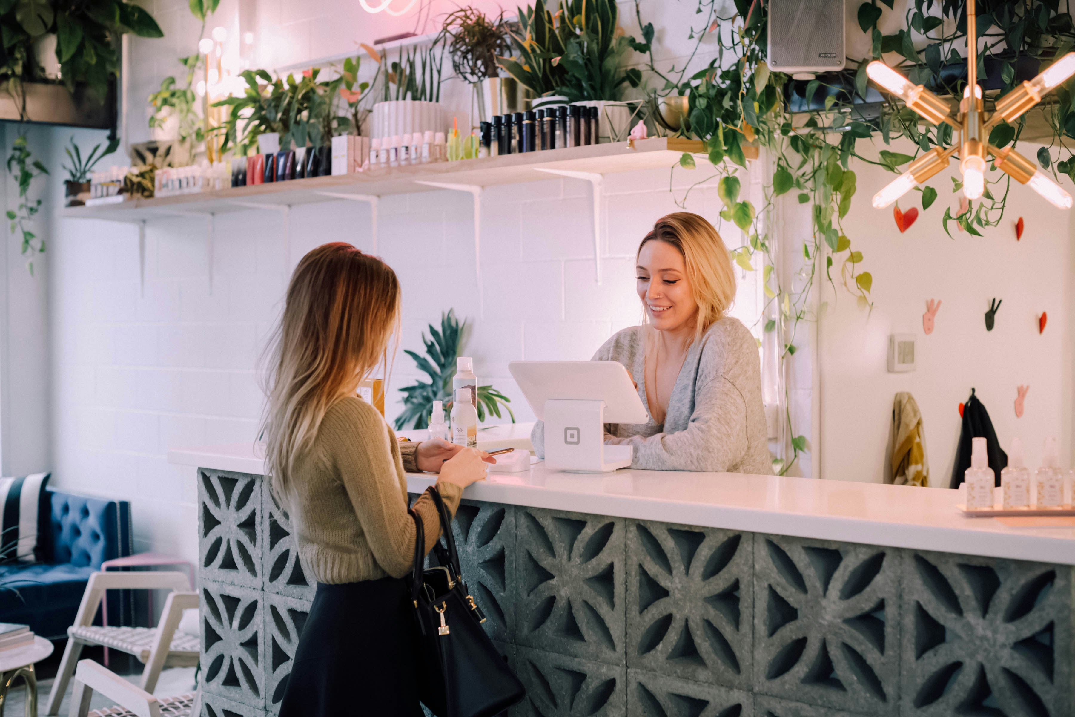 Business owner managing a shift