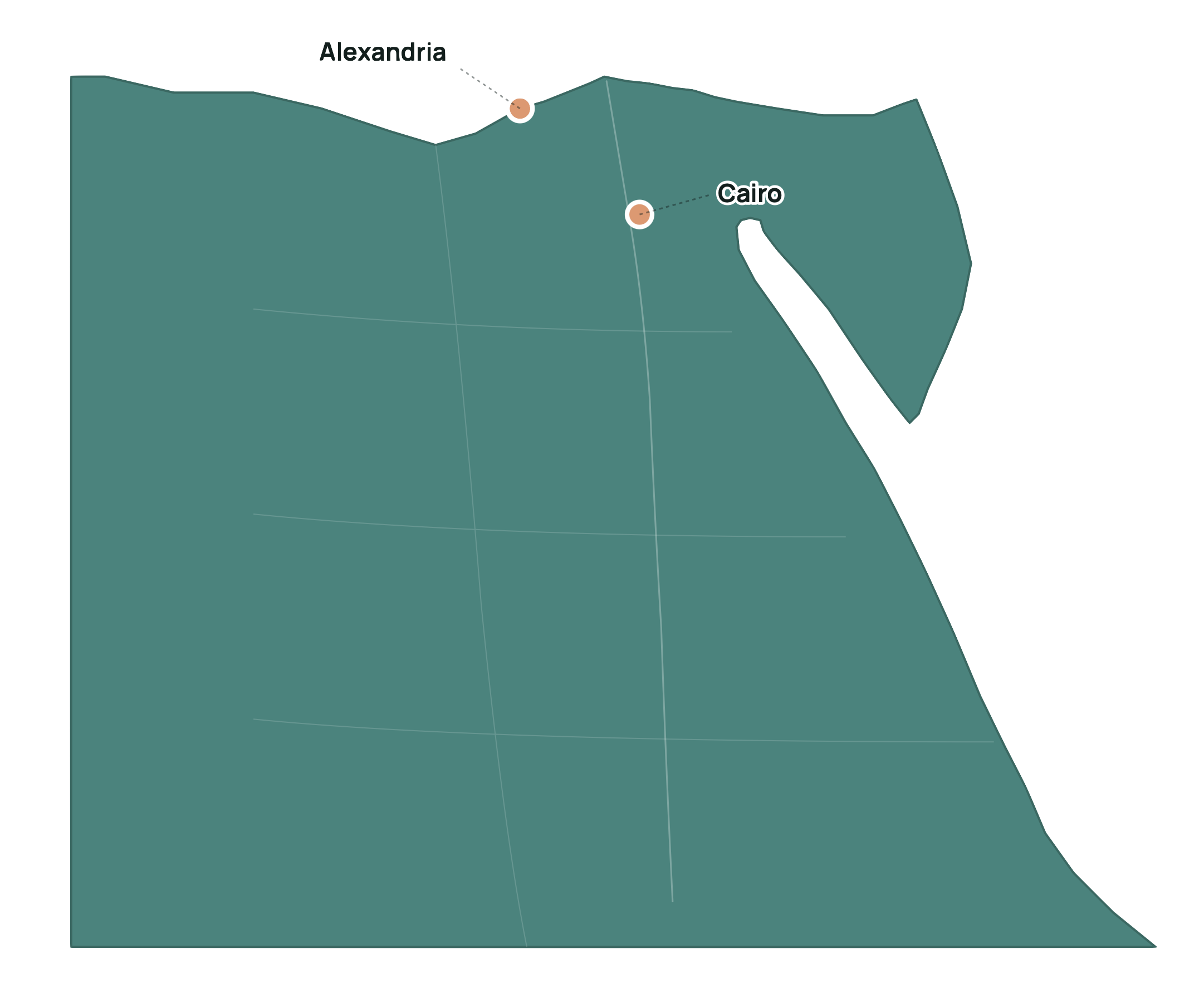 GoodShift coverage map of Egypt